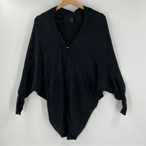 Zero + Maria Cornejo Black Cardigan Silk Cashmere Blend Size XS